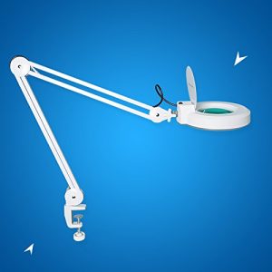 concise home 5 diottrie lampada dingrandimento con luce fredda bianca e