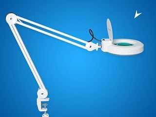 concise home 5 diottrie lampada dingrandimento con luce fredda bianca e