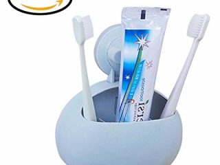 cucina bagno portaspazzolino organizer storage rack ventosa per supporto da