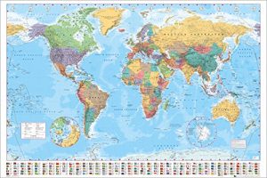 gb eye ltd mappa del mondo politico maxi poster 61 x 915 cm