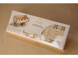 mechanical 3d puzzle tractor trailer by ugears