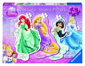 ravensburger 07317 7 4 grandi puzzle sagomati disney princess