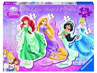 ravensburger 07317 7 4 grandi puzzle sagomati disney princess