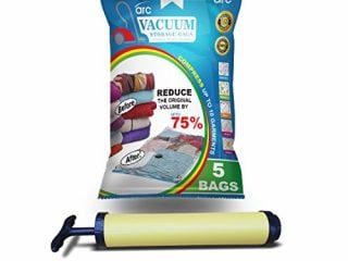 sacchetti sottovuoto arc 100x70 confezione da 5 formato jumbo con pompa