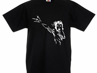 t shirt per bambini amo mj merce di banda musicale 3 4 years nero bianco