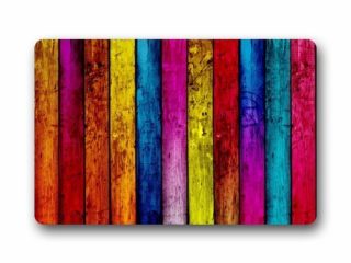 violetpos zerbino strisce retro legno colorato zerbino home interno esterno