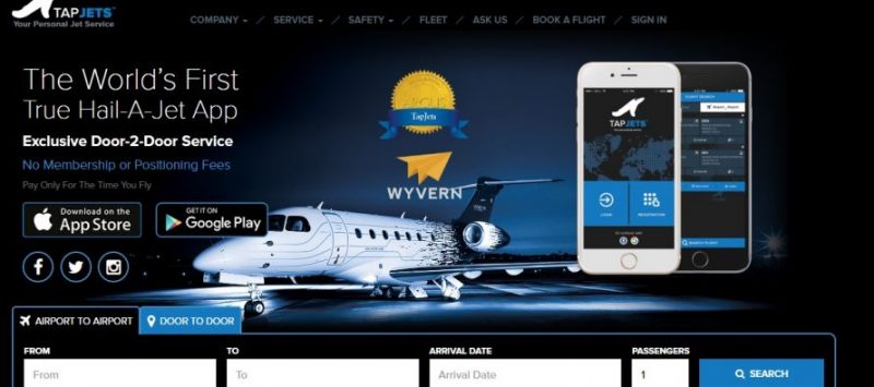 TapJets 890x395