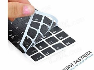 adesivitastierait adesivi lettere tastiera italiano fondo nero lettere
