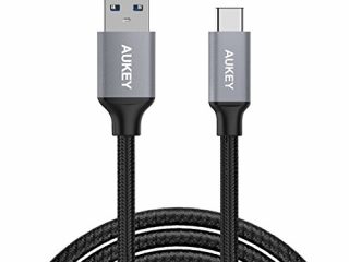 aukey cavo usb c a usb 30 a 1m di nylon cavo type c trasmissione e ricarica