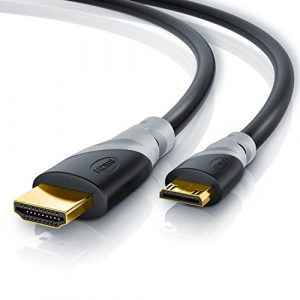 csl 1m metro cavo mini hdmi 14 a 20 high speed con supporto echt 3d