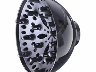 diffusore universale a doccia per phon asciugacapelli nero diametro 48 cm