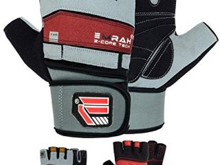 emrah guanti in pelle amara per sollevamento pesi body building e cinghie