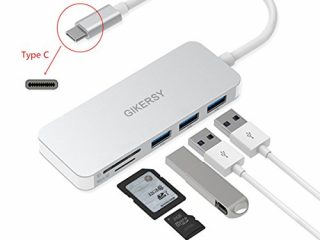 gikersy hub usb c hub adattatore 3 porte di tipo c con adattatore usb 30