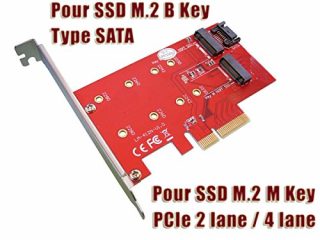 kalea informatique scheda controller pci express pci e2porte per ssd