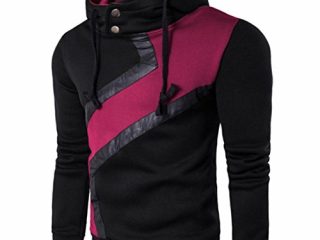 koly manica lunga felpa con cappuccio casual slim uomo felpe con cappuccio