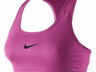 nike victory compression reggiseno di sport da donna rosa vivid