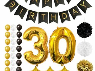 palloncini accessori decorazioni festa compleanno 30 anni da belle vous