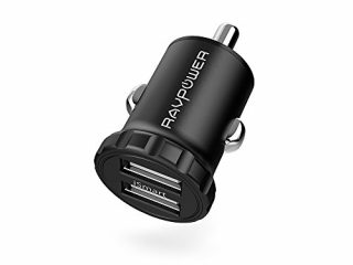 ravpower super mini caricabatterie auto 2 porte di ricarica usb 48a ismart