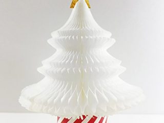 handmade honeycomb pop up cartolina di natale ornamentsnowy tree 1 pezzo