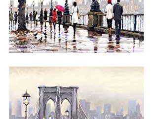 london riverside thames view con big ben e new york scene with brooklyn