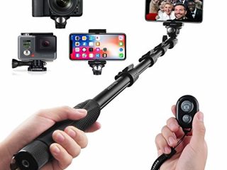 selfie stick arespark bastone selfie con bluetooth wireless remote