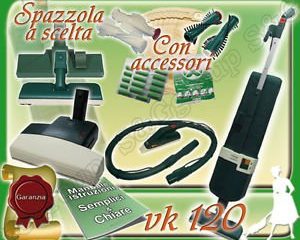 set completo aspirapolvere folletto kobold vk120 usato battitappeto picchio