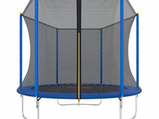 ultrasport uni jump trampolino da giardino unisex adulto blu 244 cm