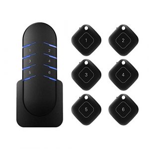 wireless key finder aeeyui item locator con 1 trasmettitore e 6 ricevitori