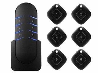 wireless key finder aeeyui item locator con 1 trasmettitore e 6 ricevitori