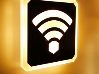 wyqlz personalit creativa wifi led lampada da parete quadrata moderna