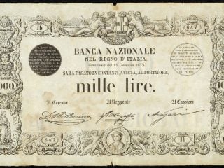 mille lire 1872
