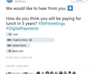 sondaggio fmi i pagamenti di criptovaluta saranno effettuati entro il 2024 1