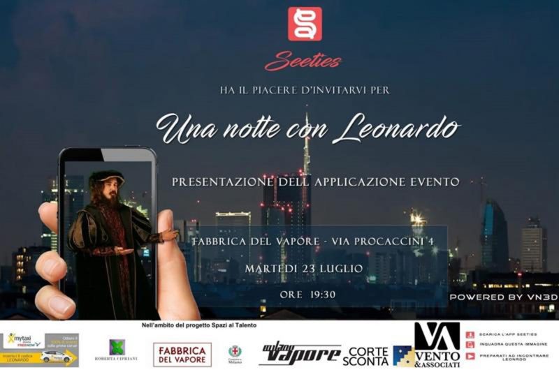 Una notte con Leonardo alla Fabbrica del Vapore