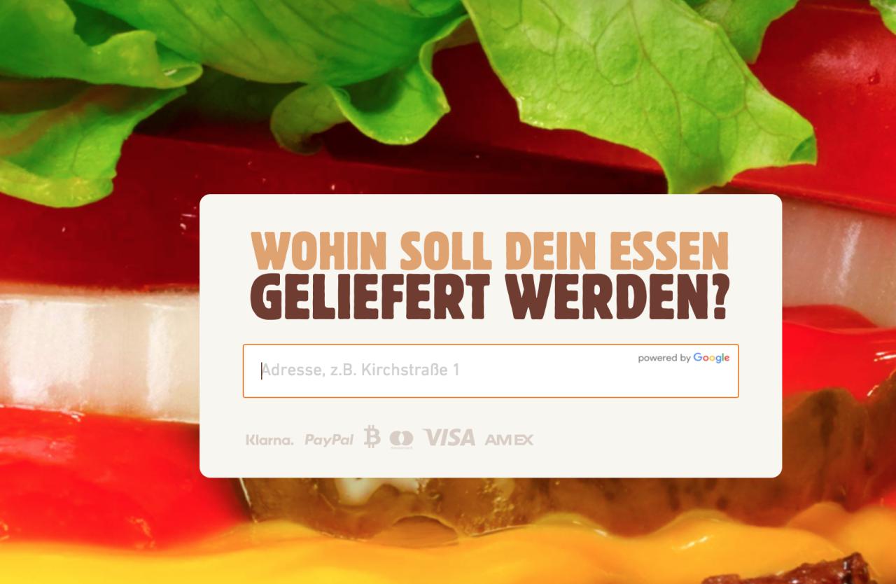 Payment options on the Bklieferservice.de homepage