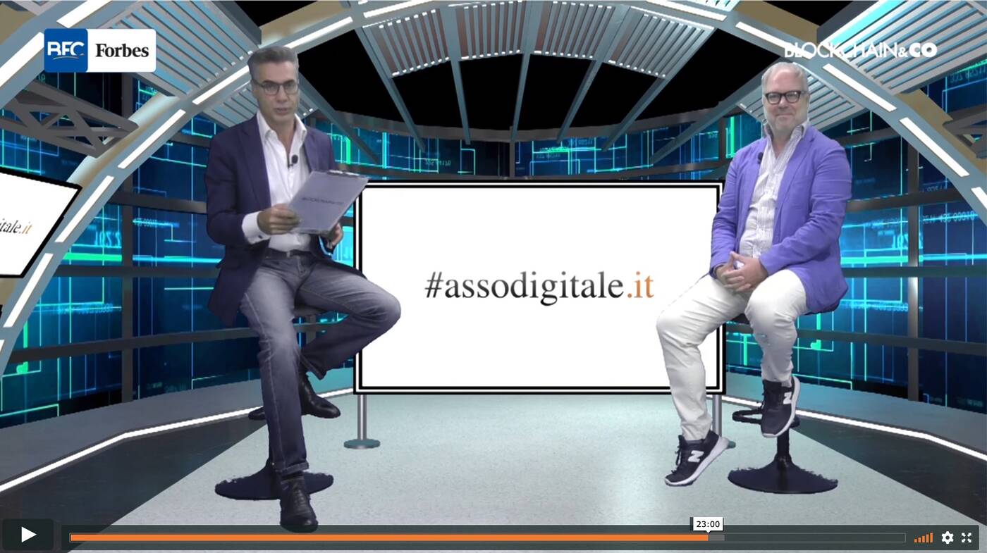michele ficara manganelli spiega le branded currency in diretta live su forbes tv