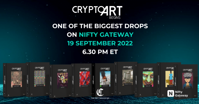 Uno dei più grandi Drop di sempre su Nifty Gateway per CRYPTO ART – Begins Uno dei più grandi Drop di sempre su Nifty Gateway per CRYPTO ART – Begins