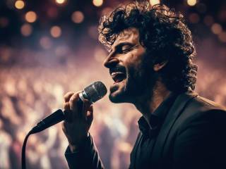 Ambra e la figlia al concerto di Renga, dedicato il brano "Angelo"