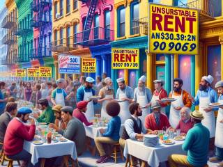 Camerieri in strada: la crisi degli affitti insostenibili