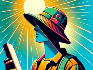 Cappello Ecoflow ricarica smartphone mentre ti proteggi dal sole