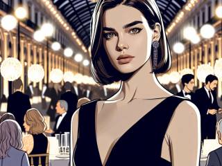 Chiara Ferragni presenta nuovo progetto indossando un elegante tubino nero