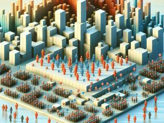 Comportamento di 1000 agenti IA autonomi in Minecraft