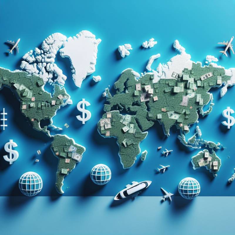 Distribuzione globale dei milionari e delle ricchezze nel mondo