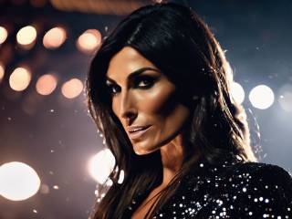 Elisabetta Gregoraci fa il suo debutto a Questioni di Stile con paillettes