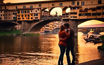 Firenze: weekend romantico tra arte e amore per Caterina Balivo e consorte