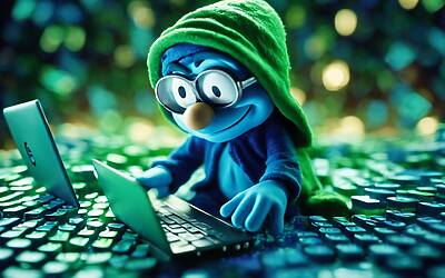 Il cyberattacco dei Puffi colpisce le aziende e crea panico digitale