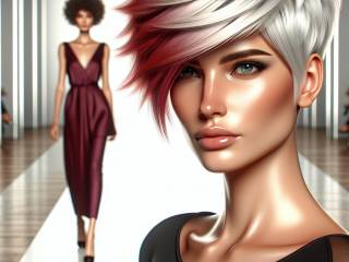 Milano Fashion Week 2024: capelli corti voluminosi e pieni di vitalità