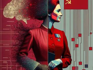 Musk condivide su X immagine AI di Kamala Harris da comunista