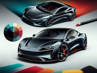 Porsche Taycan Turbo S scopre la vernice a cambiamento colore