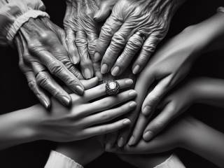 Quattro generazioni di donne in una splendida foto di Federica Pellegrini