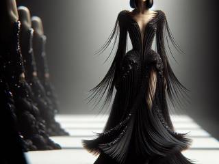 Rose Villain e Sixpm alla Milano Fashion Week: look dark con frange e spine